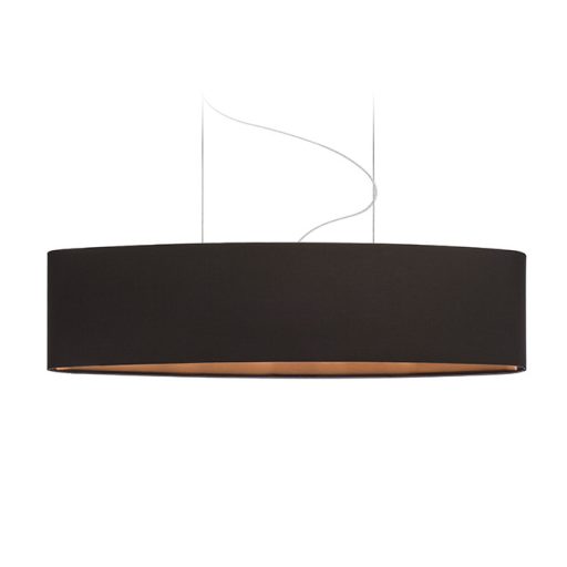RENDL R11485 CASUAL lámpabúra, univerzális lámpaernyők Polycotton fekete/réz fólia