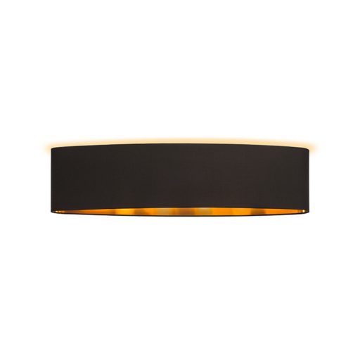 RENDL R11485 CASUAL lámpabúra, univerzális lámpaernyők Polycotton fekete/réz fólia