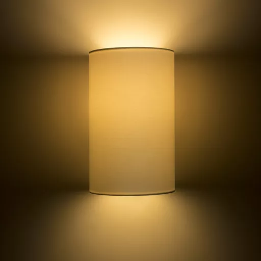 RON W 15/25 fali lámpa  Polycotton fehér/fehér PVC 230V LED E27 15W
