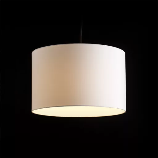RON 40/25 stínidlo Polycotton bílá/bílé PVC max. 23W