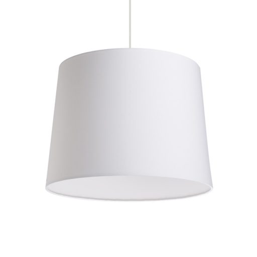 RENDL R11495 ASPRO lámpabúra, függesztett lámpaernyők Polycotton fehér/fehér PVC