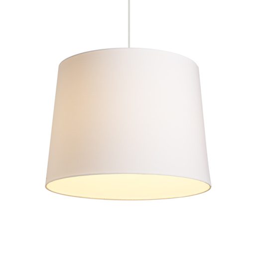 RENDL R11495 ASPRO lámpabúra, függesztett lámpaernyők Polycotton fehér/fehér PVC