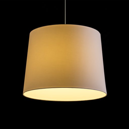 RENDL R11495 ASPRO lámpabúra, függesztett lámpaernyők Polycotton fehér/fehér PVC