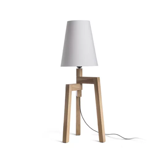 CONNY 25/30 stolní stínidlo Polycotton bílá/bílé PVC max. 23W