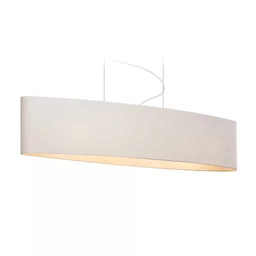 CASUAL 120/25 stínidlo Polycotton bílá/bílé PVC max. 23W