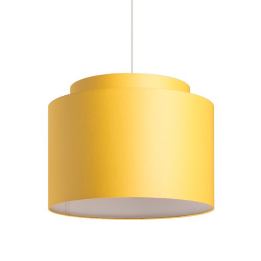 RENDL R11507 DOUBLE lámpabúra, univerzális lámpaernyők Chintz sárgabarack/fehér PVC