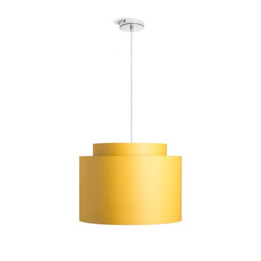 RENDL R11507 DOUBLE lámpabúra, univerzális lámpaernyők Chintz sárgabarack/fehér PVC