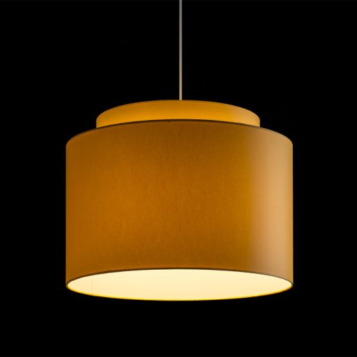 RENDL R11507 DOUBLE lámpabúra, univerzális lámpaernyők Chintz sárgabarack/fehér PVC