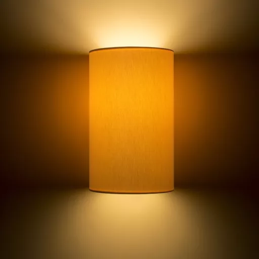 RON W 15/25 fali lámpa  Chintz sárgabarack/fehér PVC 230V LED E27 15W