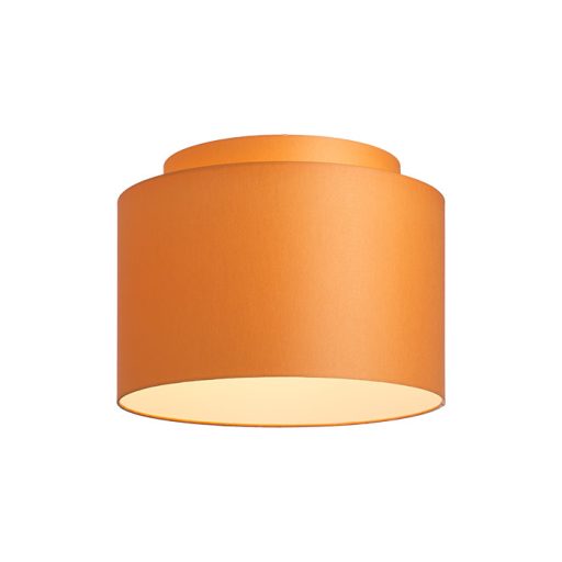 RENDL R11515 DOUBLE lámpabúra, univerzális lámpaernyők Chintz narancssárga/fehér PVC