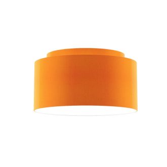   RENDL R11516 DOUBLE lámpabúra, univerzális lámpaernyők Chintz narancssárga/fehér PVC