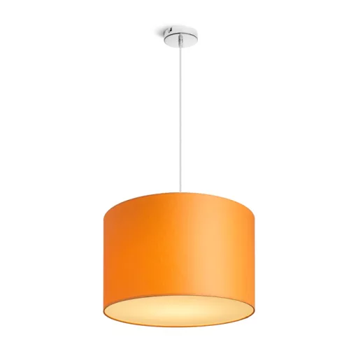 RON 40/25 stínidlo Chintz oranžová/bílé PVC max. 23W