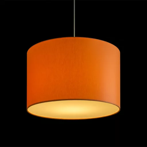 RON 40/25 stínidlo Chintz oranžová/bílé PVC max. 23W