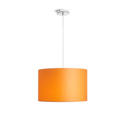 RON 40/25 stínidlo Chintz oranžová/bílé PVC max. 23W