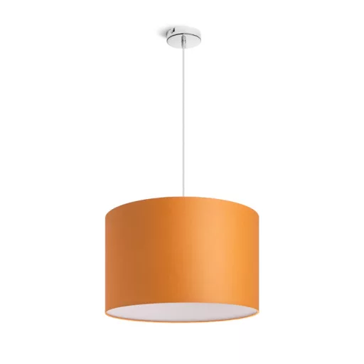 RON 40/25 stínidlo Chintz oranžová/bílé PVC max. 23W