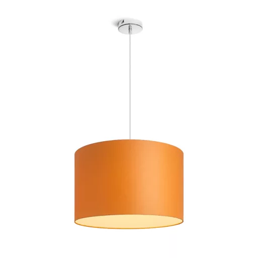 RON 40/25 stínidlo Chintz oranžová/bílé PVC max. 23W