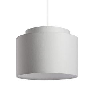  RENDL R11553 DOUBLE lámpabúra, univerzális lámpaernyők Chintz világosszürke/fehér PVC