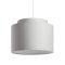 RENDL R11553 DOUBLE lámpabúra, univerzális lámpaernyők Chintz világosszürke/fehér PVC