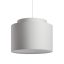 RENDL R11553 DOUBLE lámpabúra, univerzális lámpaernyők Chintz világosszürke/fehér PVC