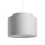 DOUBLE 40/30 stínidlo Chintz světle šedá/bílé PVC max. 23W