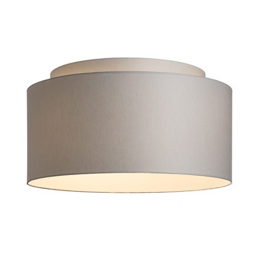 RENDL R11554 DOUBLE lámpabúra, univerzális lámpaernyők Chintz világosszürke/fehér PVC