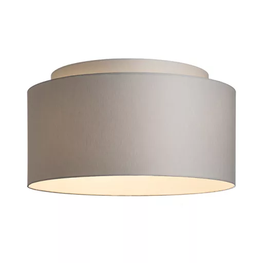 DOUBLE 55/30 stínidlo Chintz světle šedá/bílé PVC max. 23W