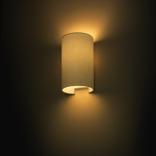 RENDL R11557 RON fali lámpa, dekoratív Chintz világosszürke/fehér PVC