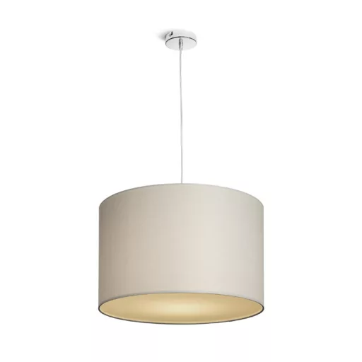 RON 40/25 stínidlo Chintz světle šedá/bílé PVC max. 23W