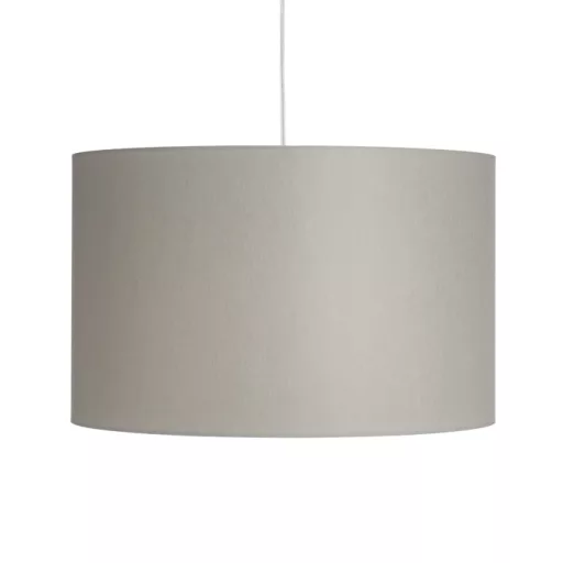 RON 40/25 stínidlo Chintz světle šedá/bílé PVC max. 23W