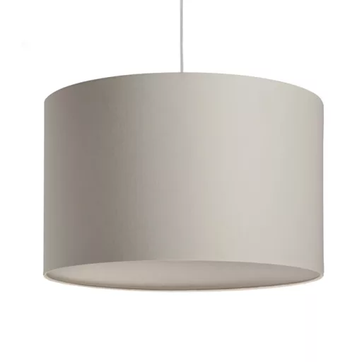 RON 40/25 stínidlo Chintz světle šedá/bílé PVC max. 23W