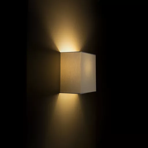 LOPE W 25/14 fali lámpa  Chintz világosszürke/fehér PVC 230V LED E27 15W