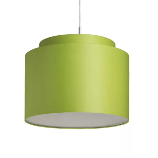 DOUBLE 40/30 stínidlo Chintz limetková/bílé PVC max. 23W