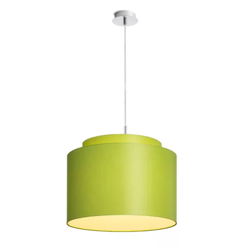 DOUBLE 40/30 stínidlo Chintz limetková/bílé PVC max. 23W