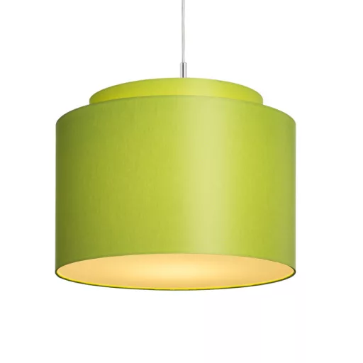 DOUBLE 40/30 stínidlo Chintz limetková/bílé PVC max. 23W
