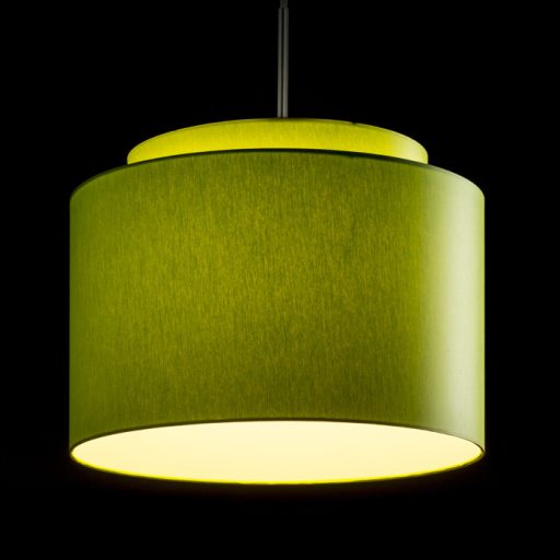 RENDL R11563 DOUBLE lámpabúra, univerzális lámpaernyők Chintz lime/fehér PVC