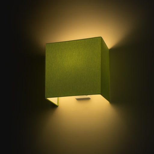 RENDL R11570 LOPE fali lámpa, dekoratív Chintz lime/fehér PVC