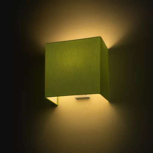 LOPE W 25/14 fali lámpa  Chintz lime/fehér PVC 230V LED E27 15W