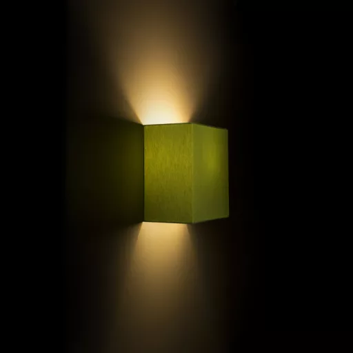 LOPE W 25/14 fali lámpa  Chintz lime/fehér PVC 230V LED E27 15W