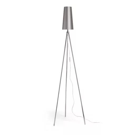CONNY 15/30 stolní stínidlo Monaco holubí šeď/stříbrné PVC max. 23W