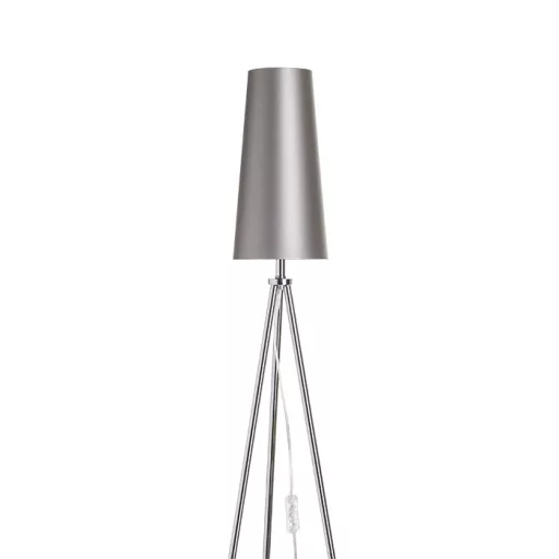 CONNY 15/30 stolní stínidlo Monaco holubí šeď/stříbrné PVC max. 23W