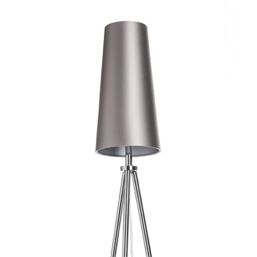 CONNY 15/30 stolní stínidlo Monaco holubí šeď/stříbrné PVC max. 23W