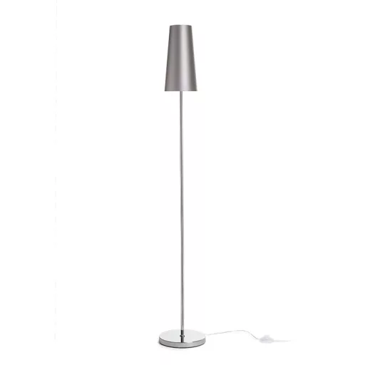 CONNY 15/30 stolní stínidlo Monaco holubí šeď/stříbrné PVC max. 23W