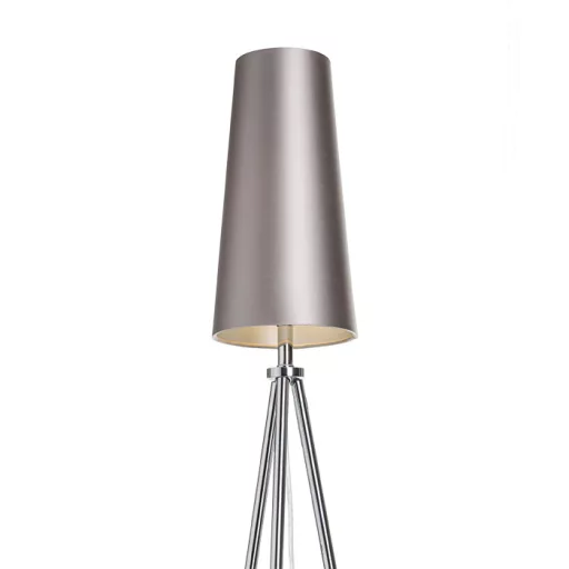 CONNY 15/30 stolní stínidlo Monaco holubí šeď/stříbrné PVC max. 23W