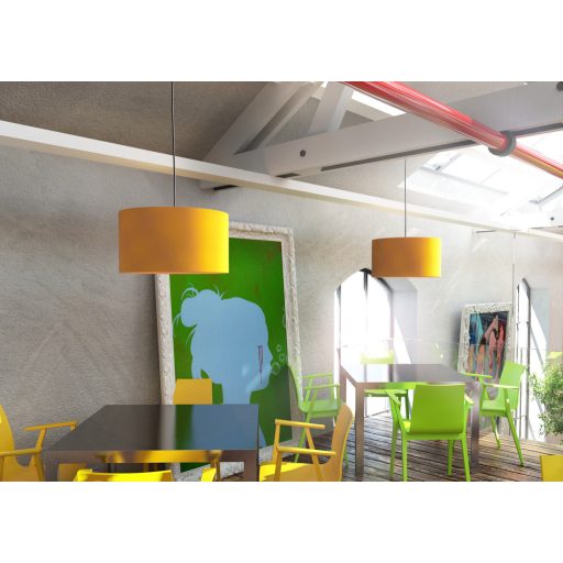 RENDL R11608 RON lámpabúra, univerzális lámpaernyők Chintz sárgabarack/fehér PVC