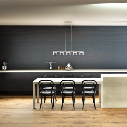 RENDL R11678 ESTRA LED függőlámpatest, hosszanti többszörös fehér átlátszó üveg