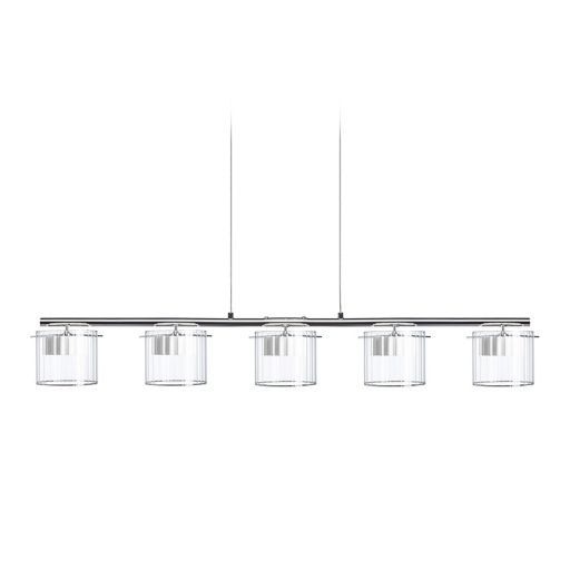 RENDL R11678 ESTRA LED függőlámpatest, hosszanti többszörös fehér átlátszó üveg
