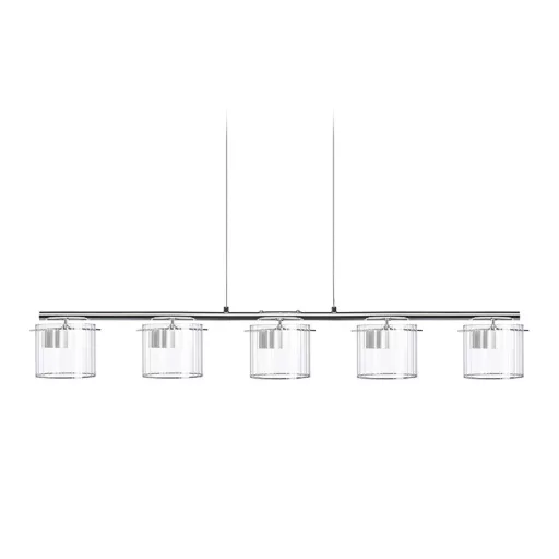 ESTRA V závěsná bílá čiré sklo 230V LED 5x5W 3000K