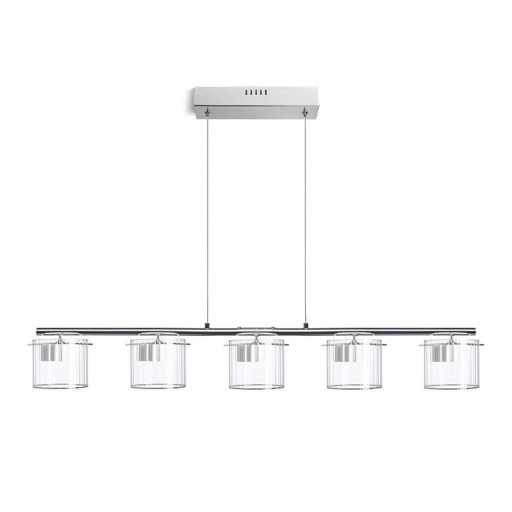 RENDL R11678 ESTRA LED függőlámpatest, hosszanti többszörös fehér átlátszó üveg