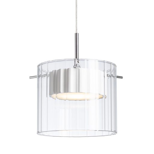 RENDL R11679 ESTRA LED függőlámpatest, üveg fehér átlátszó üveg