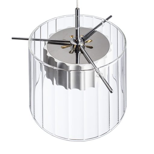 RENDL R11679 ESTRA LED függőlámpatest, üveg fehér átlátszó üveg